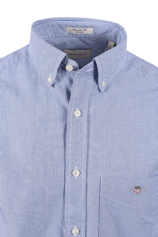 Gant Reg Dobby Dot Stripe Shirt College Blue