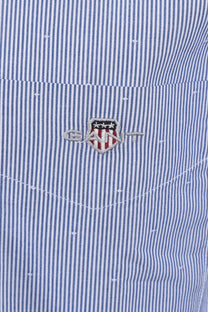 Gant Reg Dobby Dot Stripe Shirt College Blue Gant