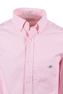 Gant Reg Dobby Dot Stripe Shirt Geranium Pink Gant