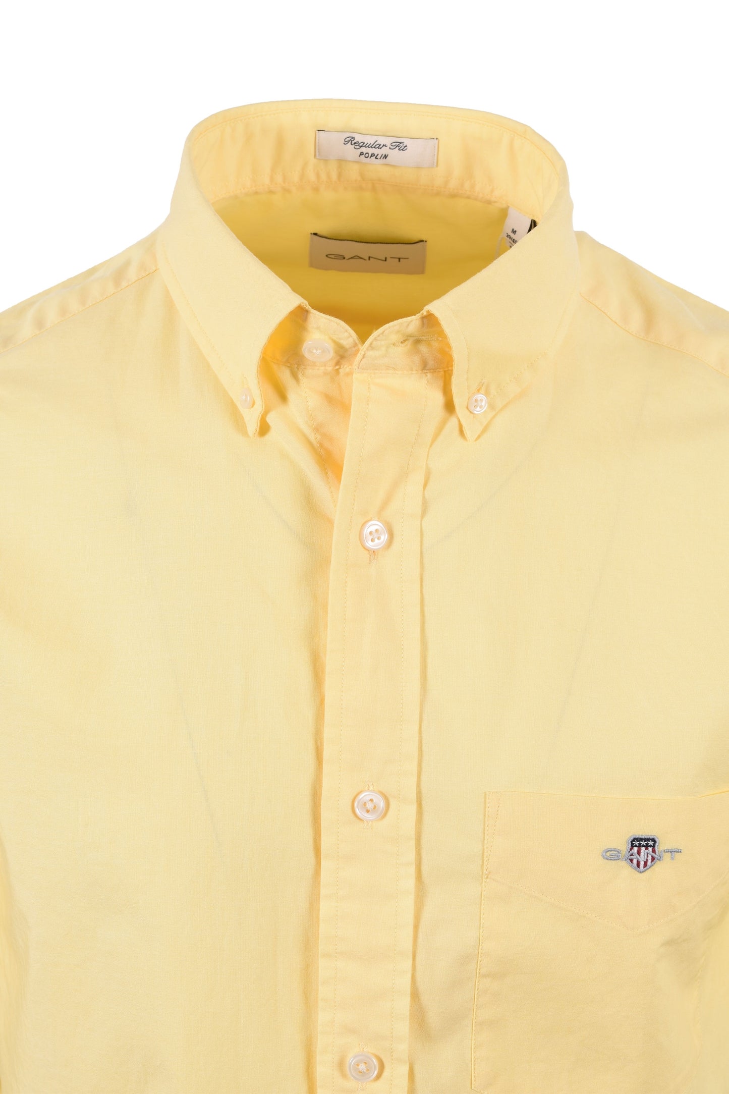 Gant Reg Poplin Short Sleeve Shirt Banana Yellow