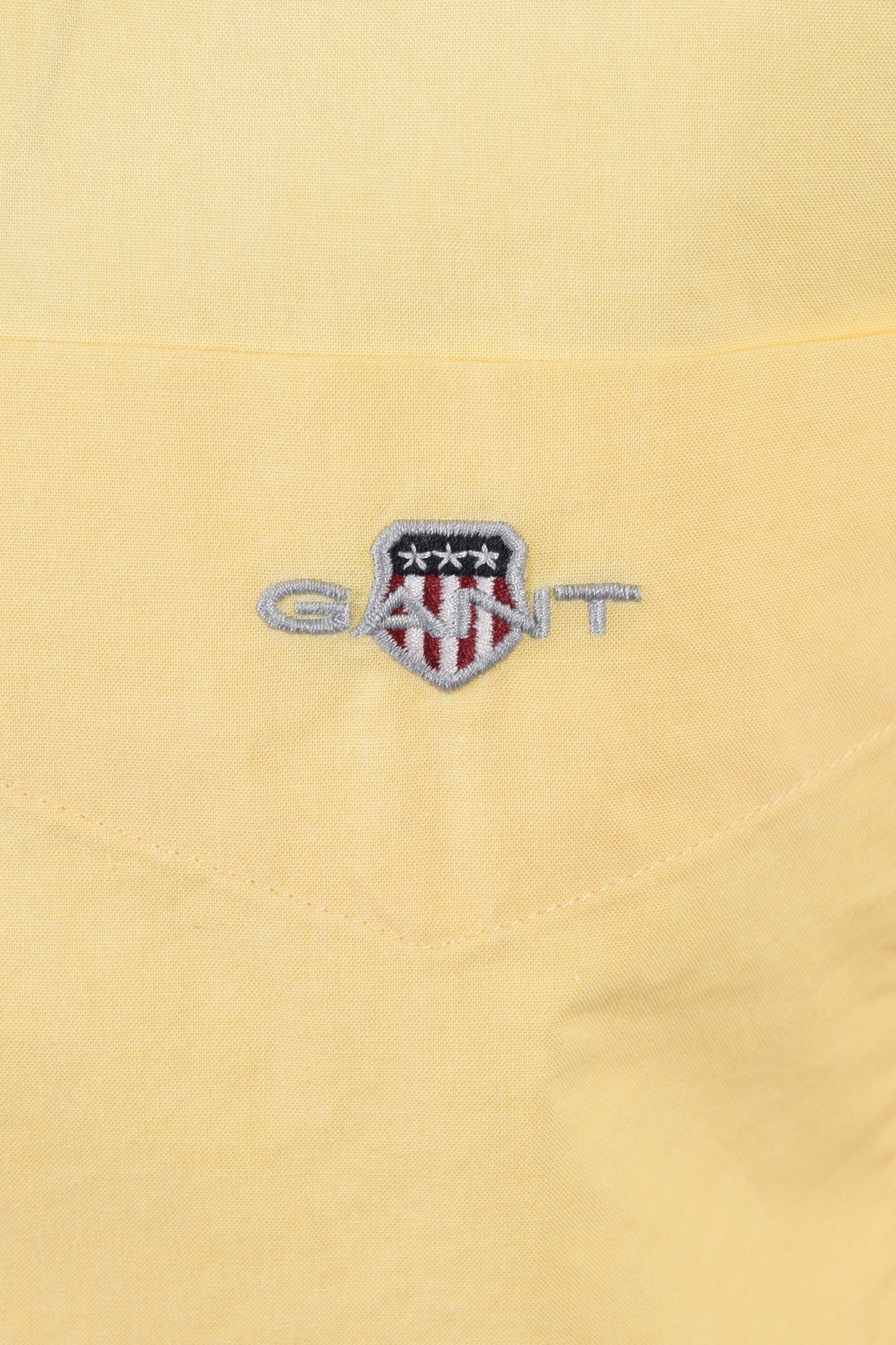 Gant Reg Poplin Short Sleeve Shirt Banana Yellow