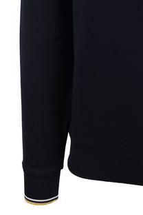 Fred Perry Crew Neck Sweatshirt Navy/Ecru/Honeycomb Fred Perry
