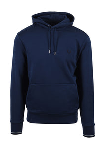 Fred Perry Tipped Hooded Sweatshirt Tennis Blue Fred Perry