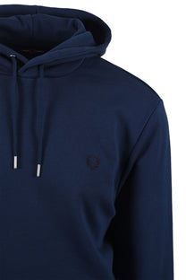 Fred Perry Tipped Hooded Sweatshirt Tennis Blue Fred Perry