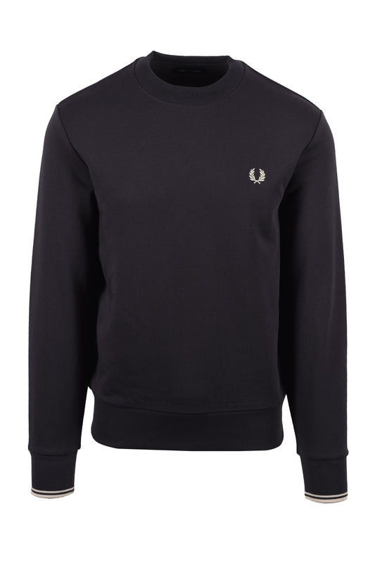 Fred Perry Crew Neck Sweatshirt Anchor Grey/Oatmeal