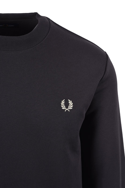 Fred Perry Crew Neck Sweatshirt Anchor Grey/Oatmeal