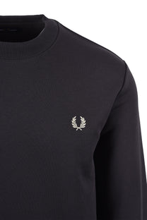 Fred Perry Crew Neck Sweatshirt Anchor Grey/Oatmeal Fred Perry