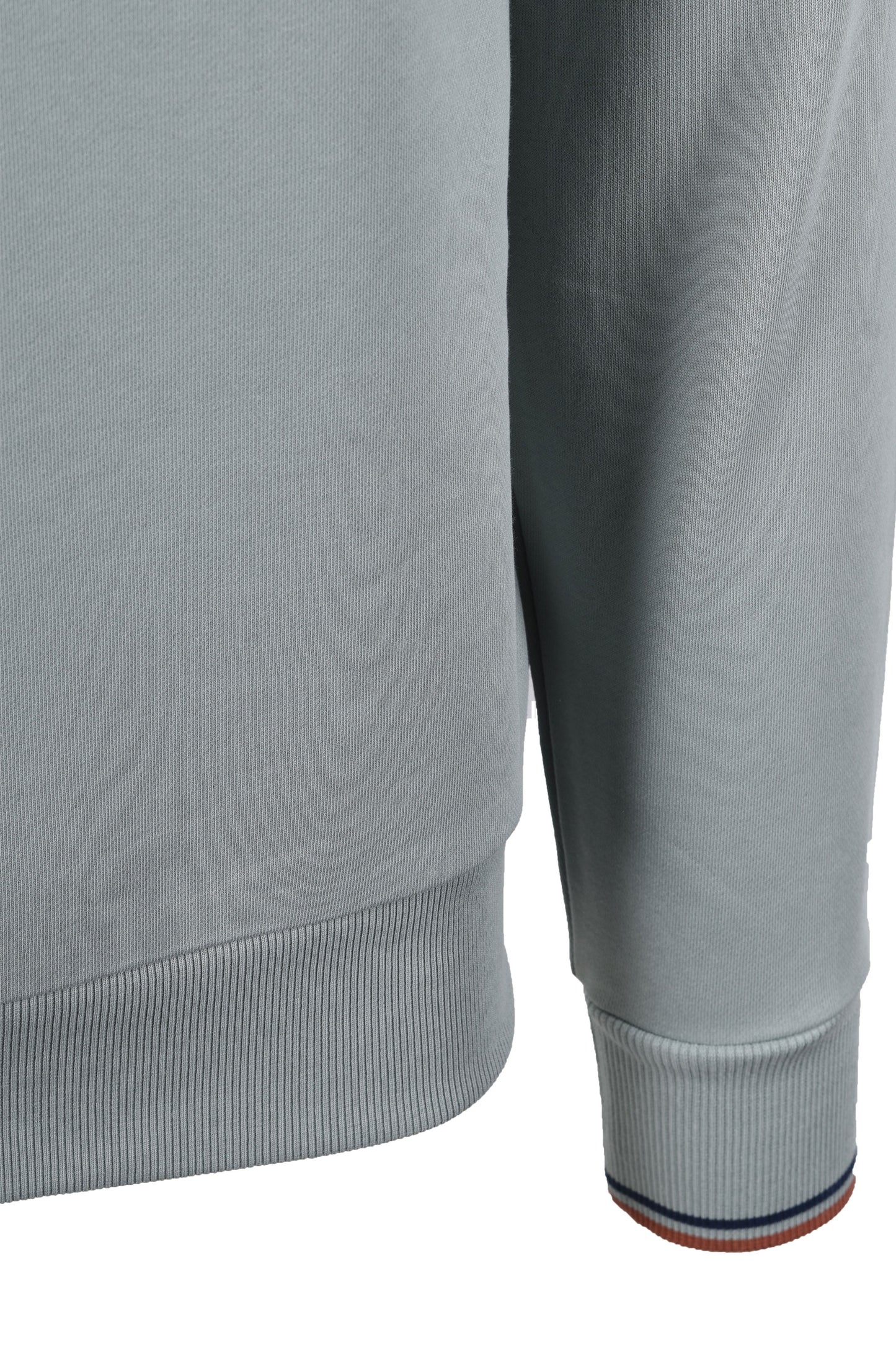 Fred Perry Half Zip Sweatshirt Silver Blue
