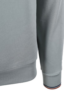 Fred Perry Half Zip Sweatshirt Silver Blue Fred Perry
