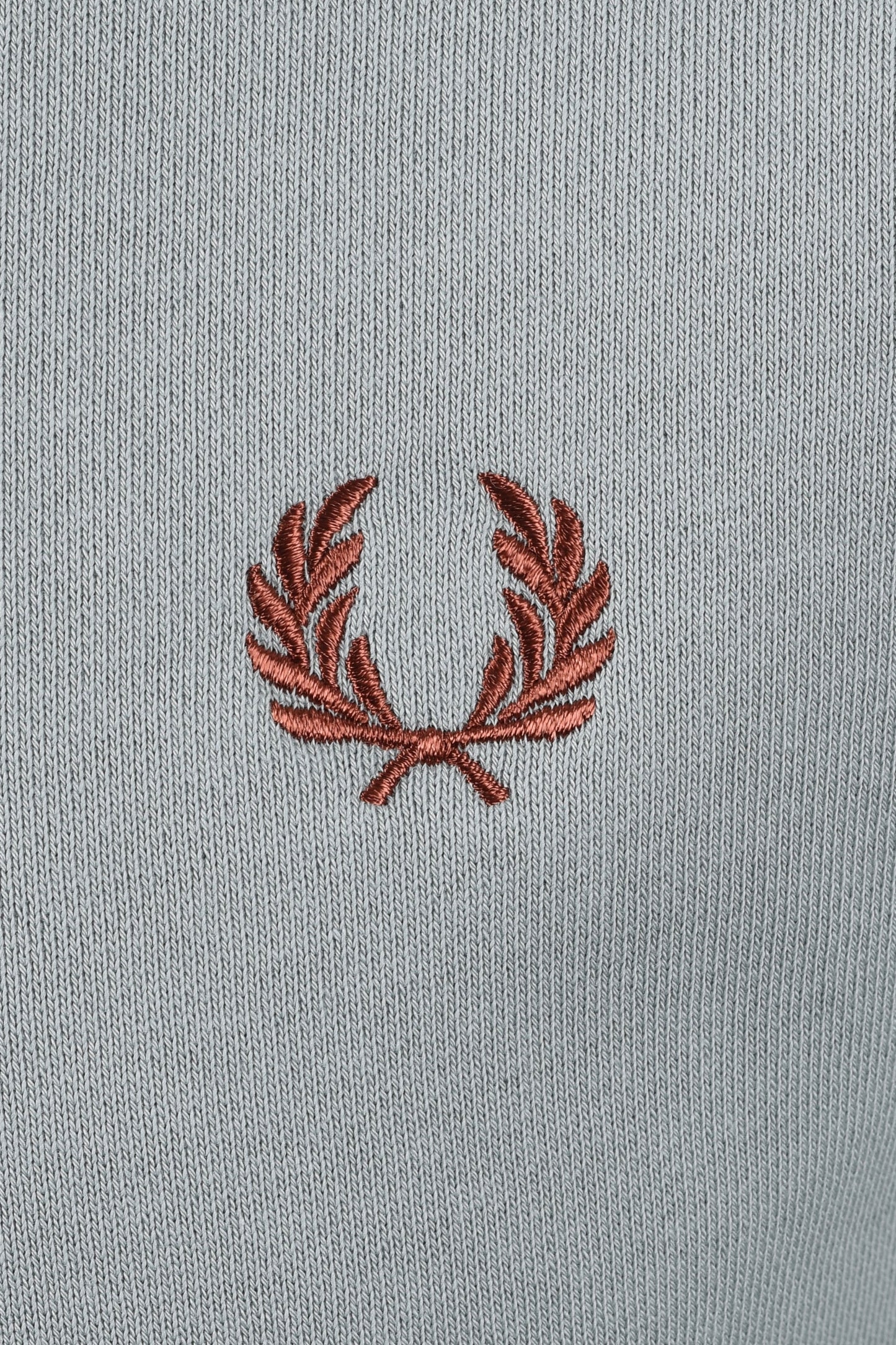 Fred Perry Half Zip Sweatshirt Silver Blue