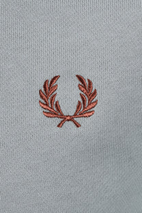 Fred Perry Half Zip Sweatshirt Silver Blue Fred Perry