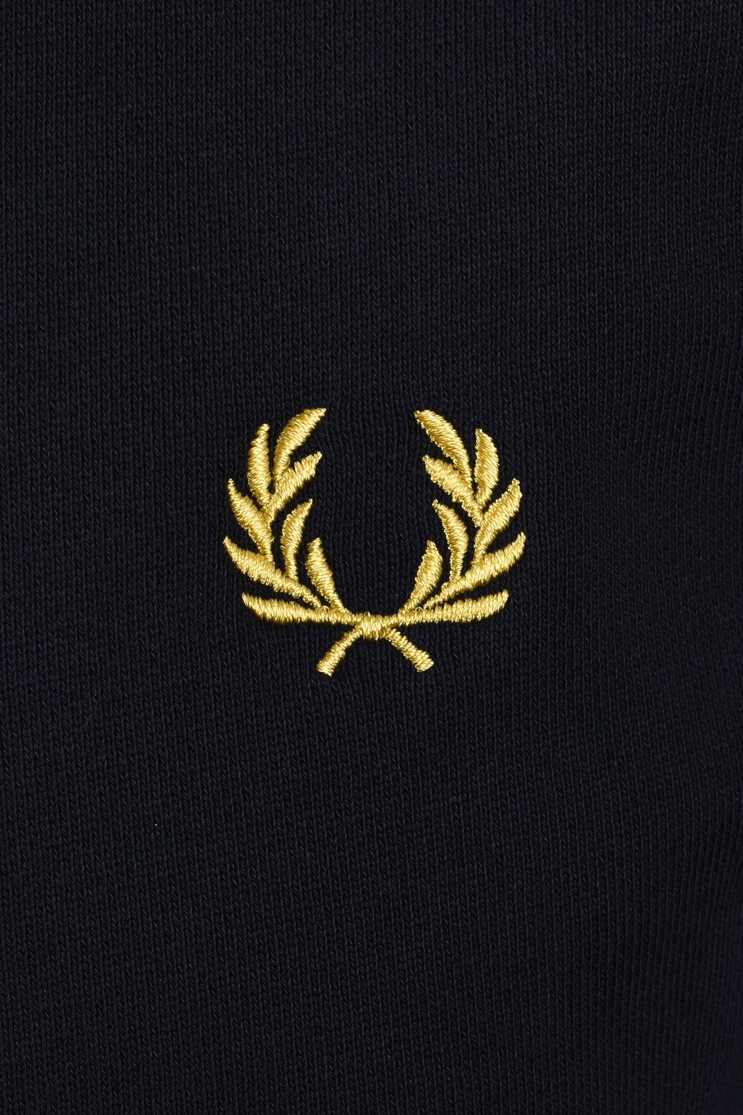 Fred Perry Half Zip Sweatshirt Navy/Ecru/Honeycomb