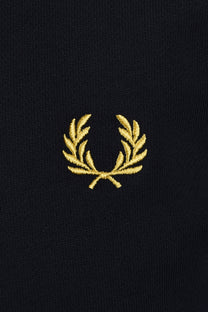 Fred Perry Half Zip Sweatshirt Navy/Ecru/Honeycomb Fred Perry