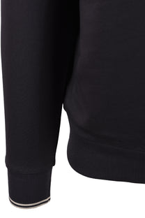 Fred Perry Half Zip Sweatshirt Anchor Grey/Oatmeal Fred Perry