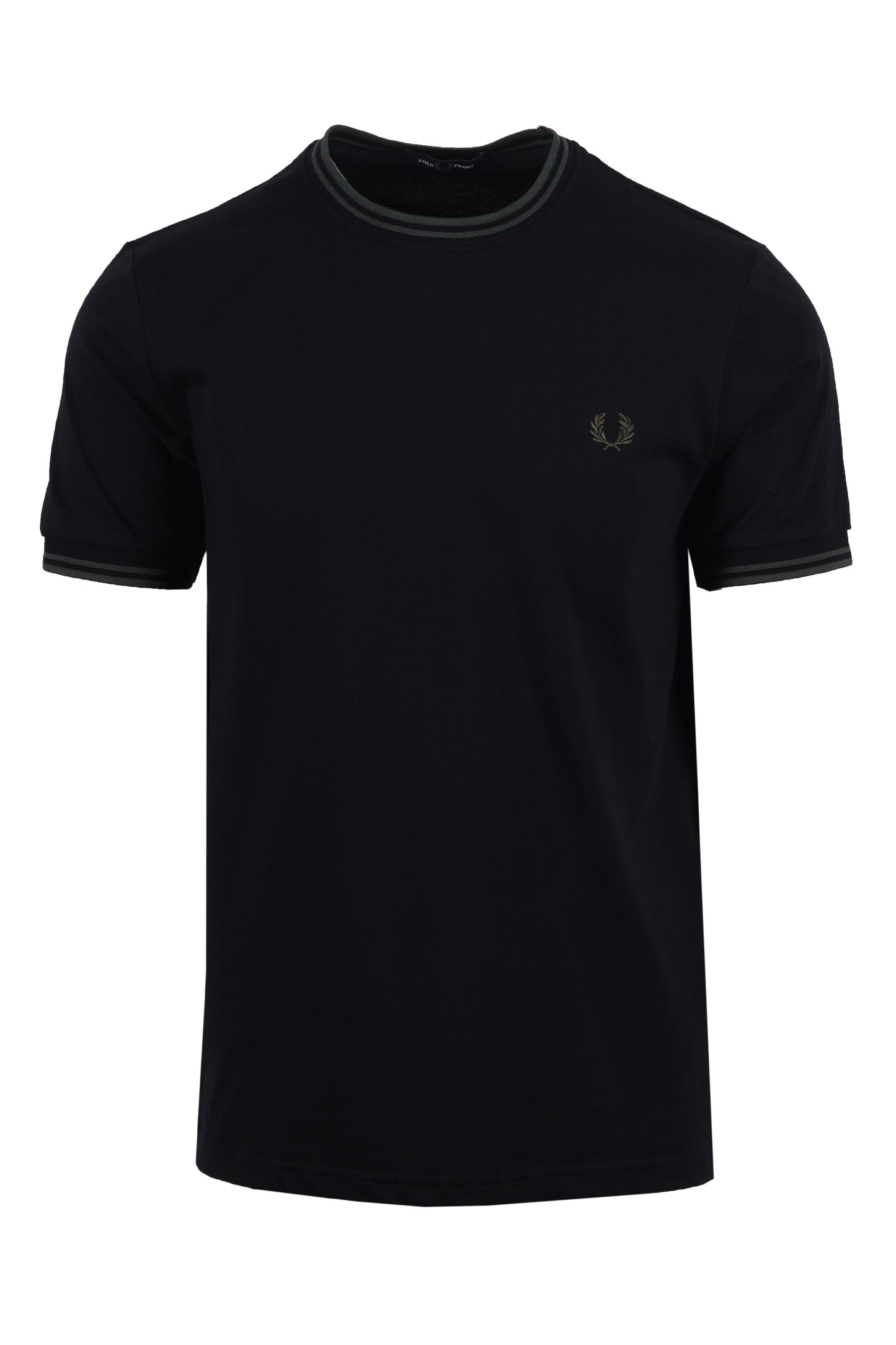 Fred Perry Twin Tipped T-shirt Black/Court Green