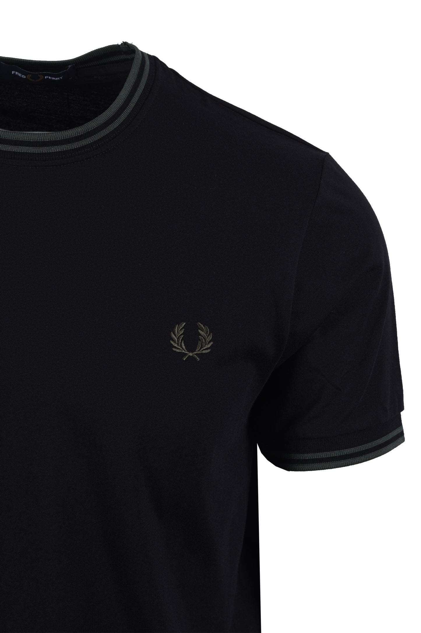 Fred Perry Twin Tipped T-shirt Black/Court Green