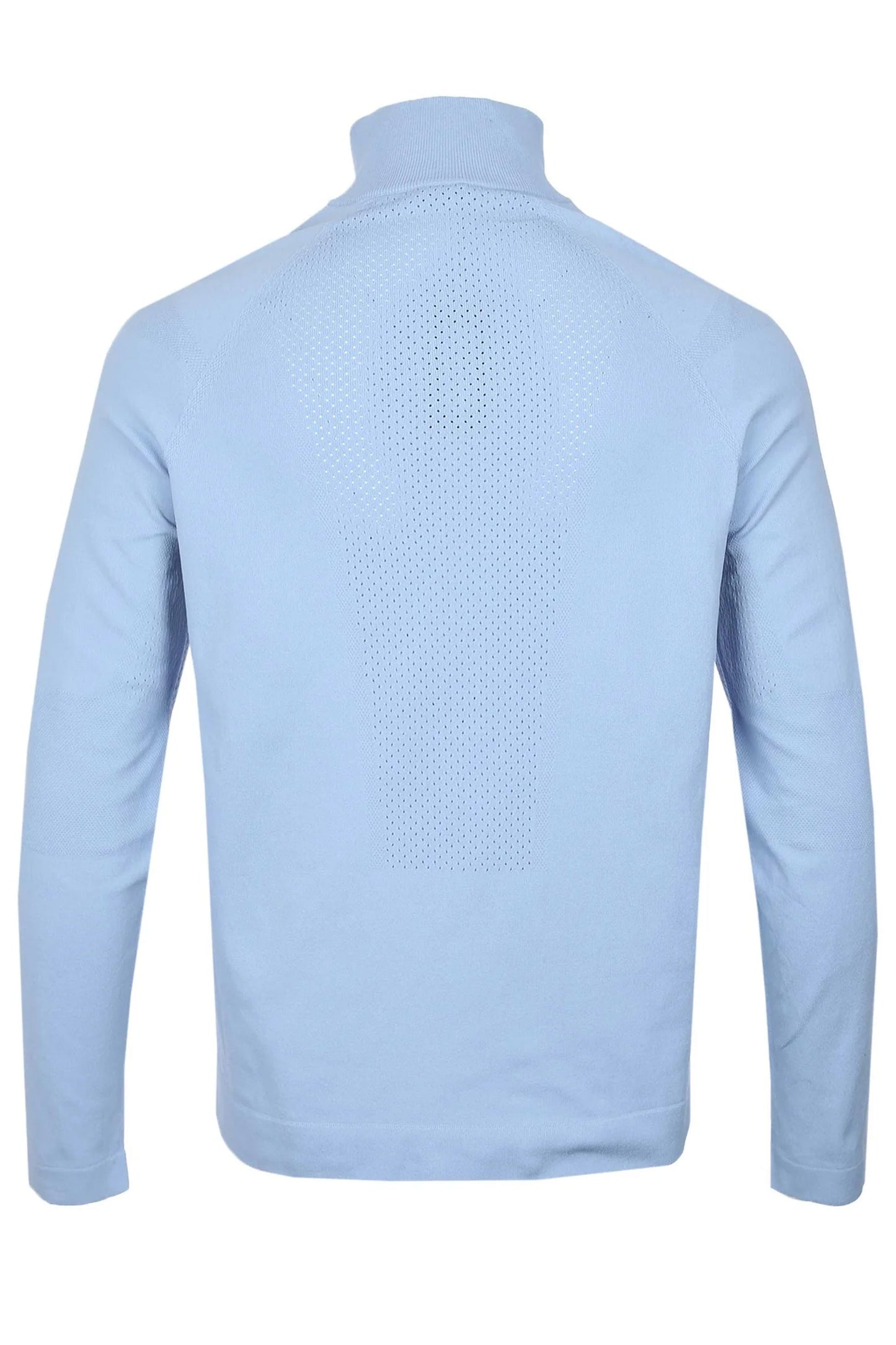 Boss K_seamless Tech_qz Half Zip Knitwear Open Blue