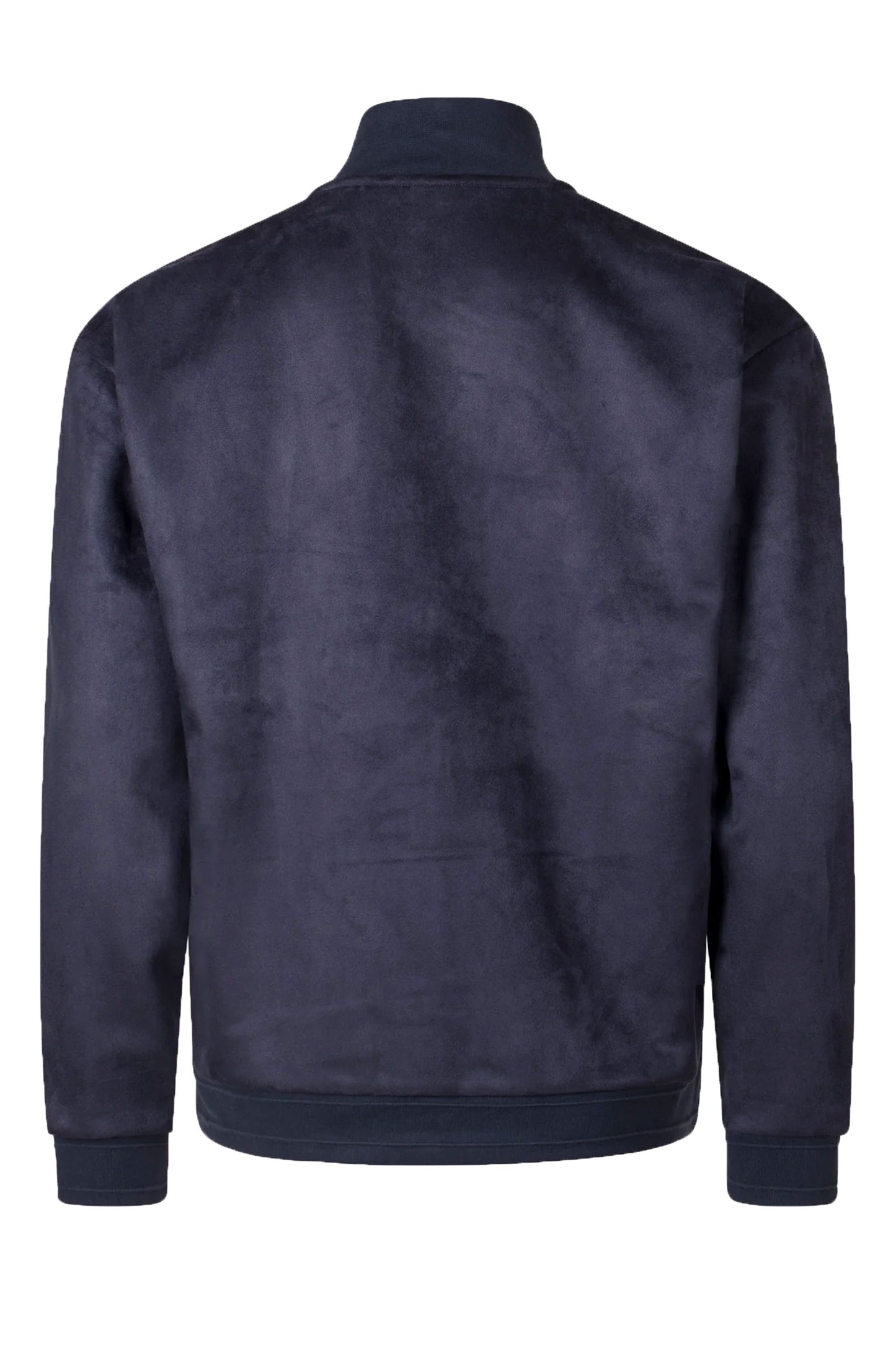 Veste zippée en daim Boss Sutton bleu foncé