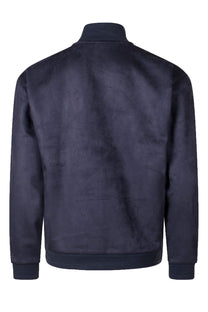 Boss Sutton Suede Full Zip Jacket Dark Blue Boss Green