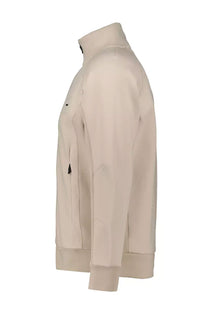 Boss Skaz Rib Full Zip Knitwear Open Beige Boss Green