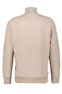 Boss Skaz Rib Full Zip Knitwear Open Beige Boss Green