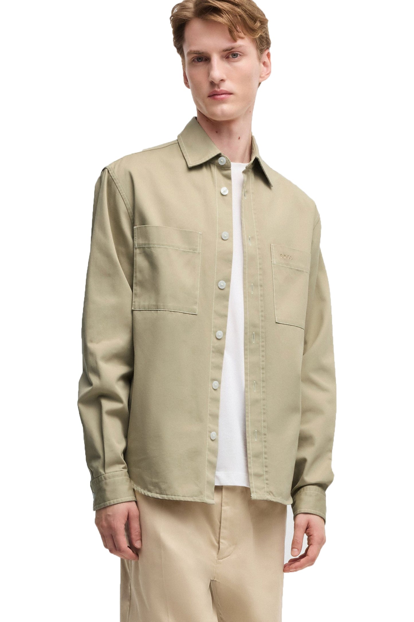 Boss C-owen Overshirt Beige Chiaro