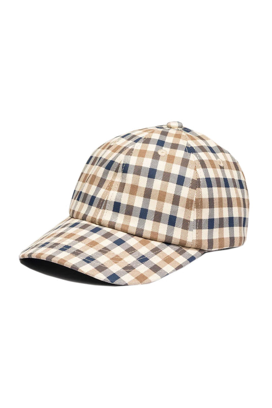 Aquascutum Active Club Check Baseball Cap