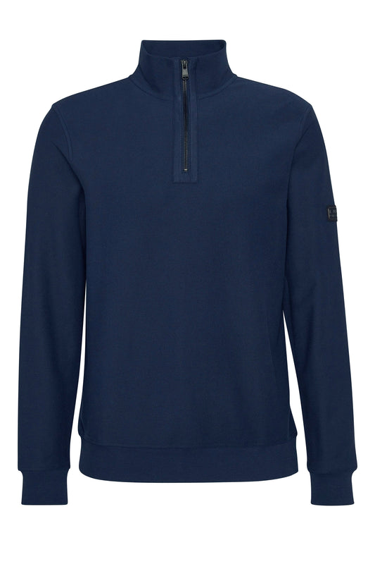 Barbour International Samuel Half Zip Sweatshirt Navy