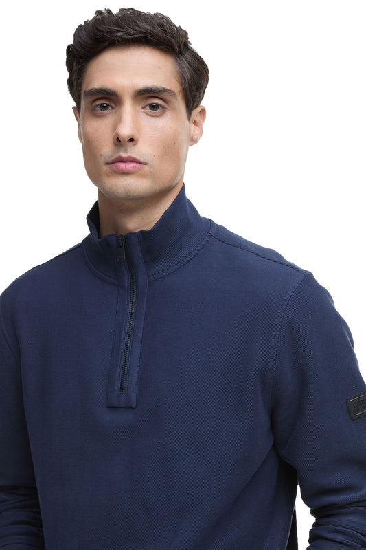 Barbour International Samuel Half Zip Sweatshirt Navy