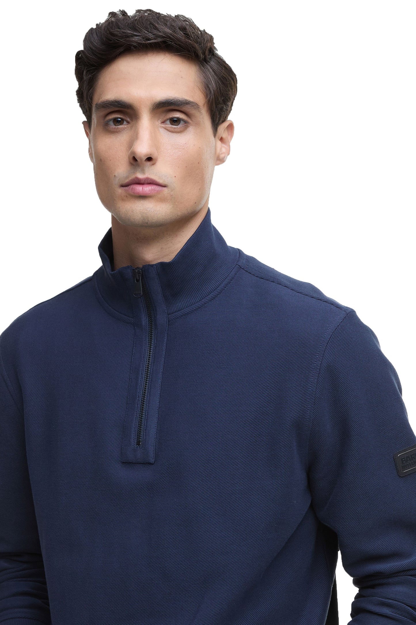 Barbour International Samuel Half Zip Sweatshirt Navy