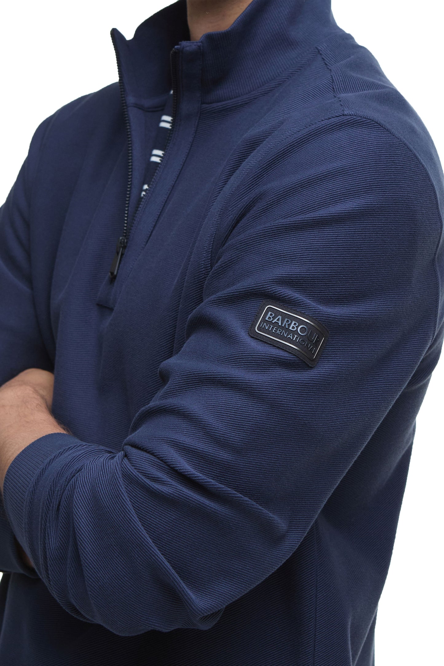 Barbour International Samuel Half Zip Sweatshirt Navy