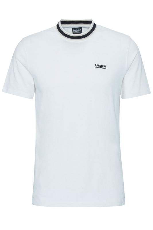 Barbour International Luca Tipped T-shirt Whisper White