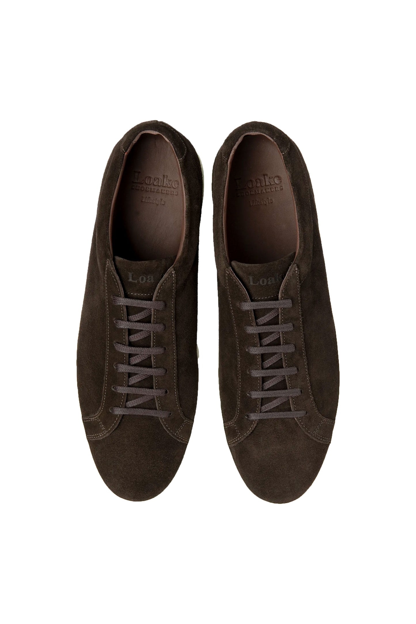 Loake Sprint Casual Shoe Dark Brown Suede