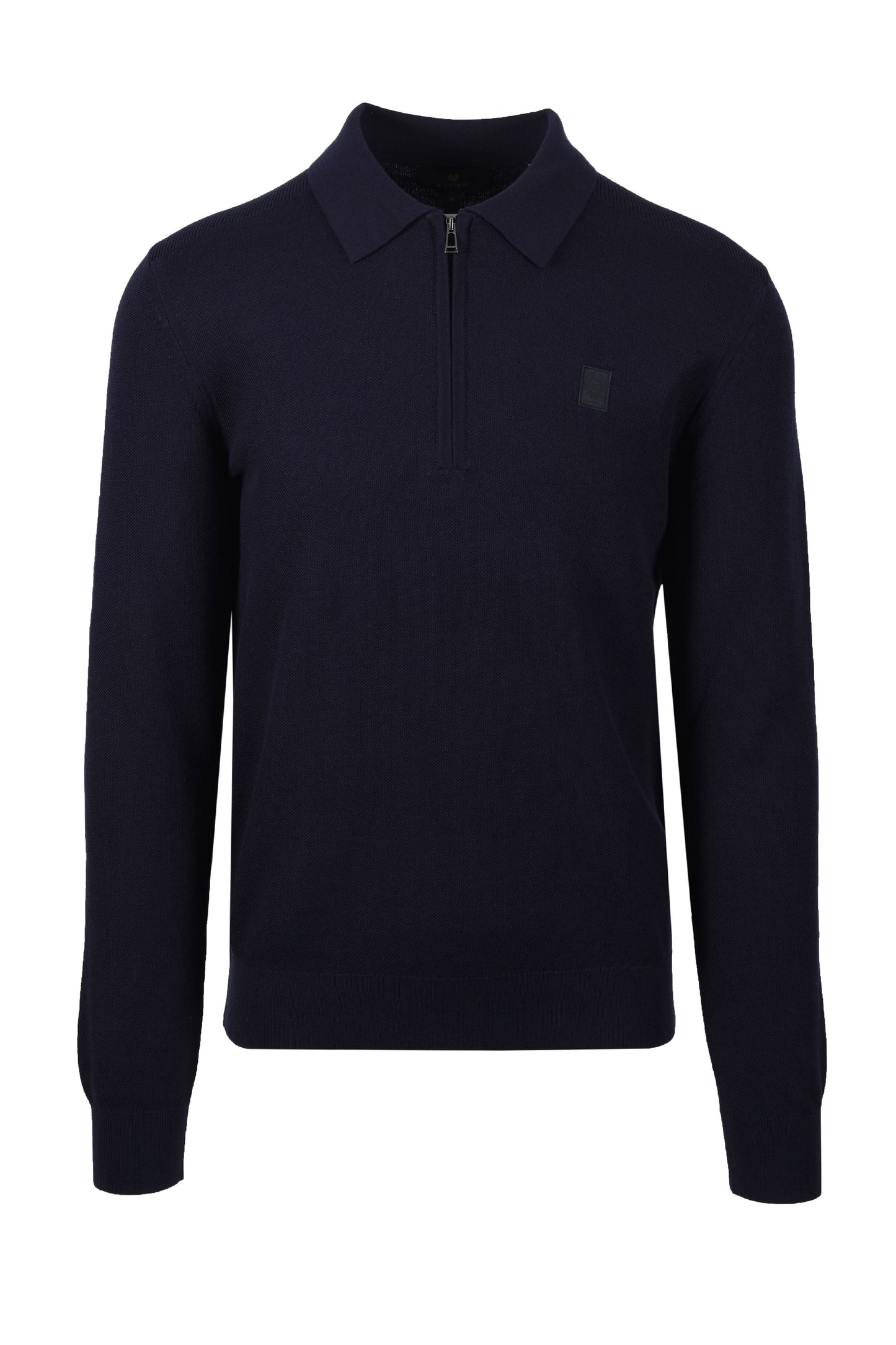 Polo tricoté à manches longues Belstaff Drift Encre foncée