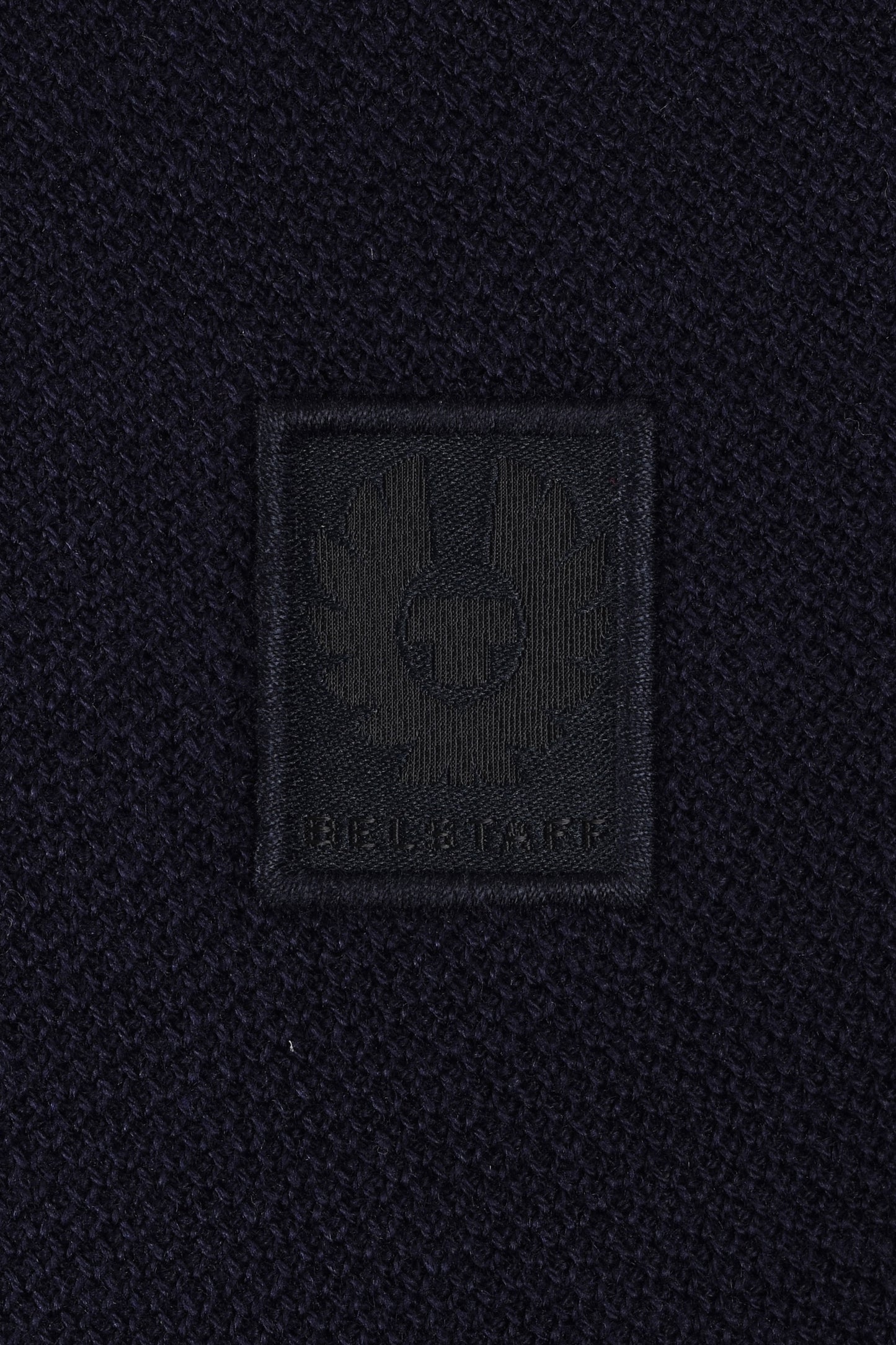Polo tricoté à manches longues Belstaff Drift Encre foncée