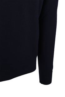 Belstaff Drift Knitted Long Sleeve Polo Dark Ink Belstaff