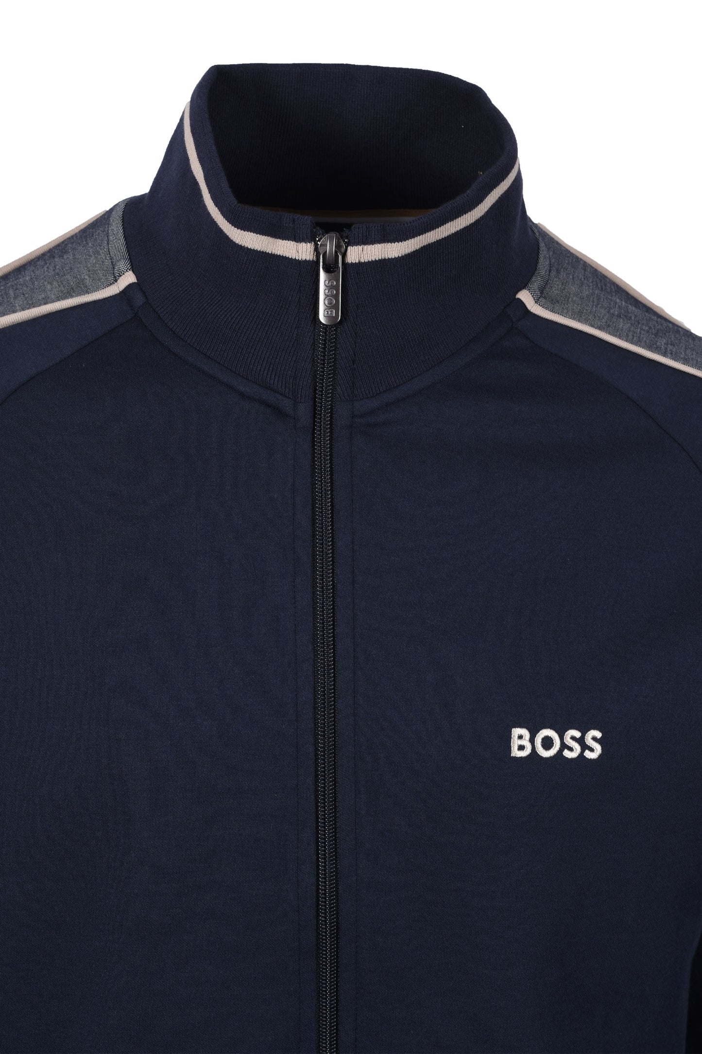 Boss Tracksuit Jacket Dark Blue