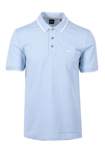 Boss Parlay 190 Polo Shirt Light Pastel Blue Boss Black
