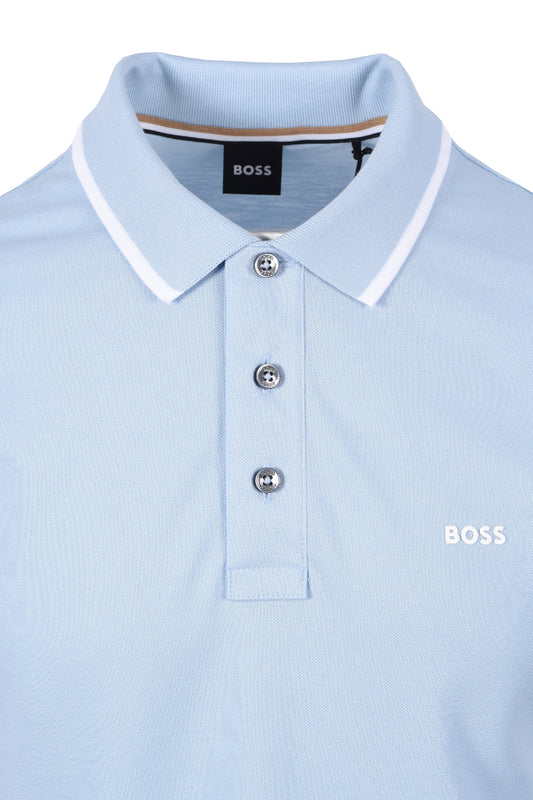 Polo Boss Parlay 190 azzurro pastello