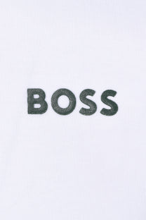 Boss Paddy Lux Heritage Polo Shirt White Boss Green