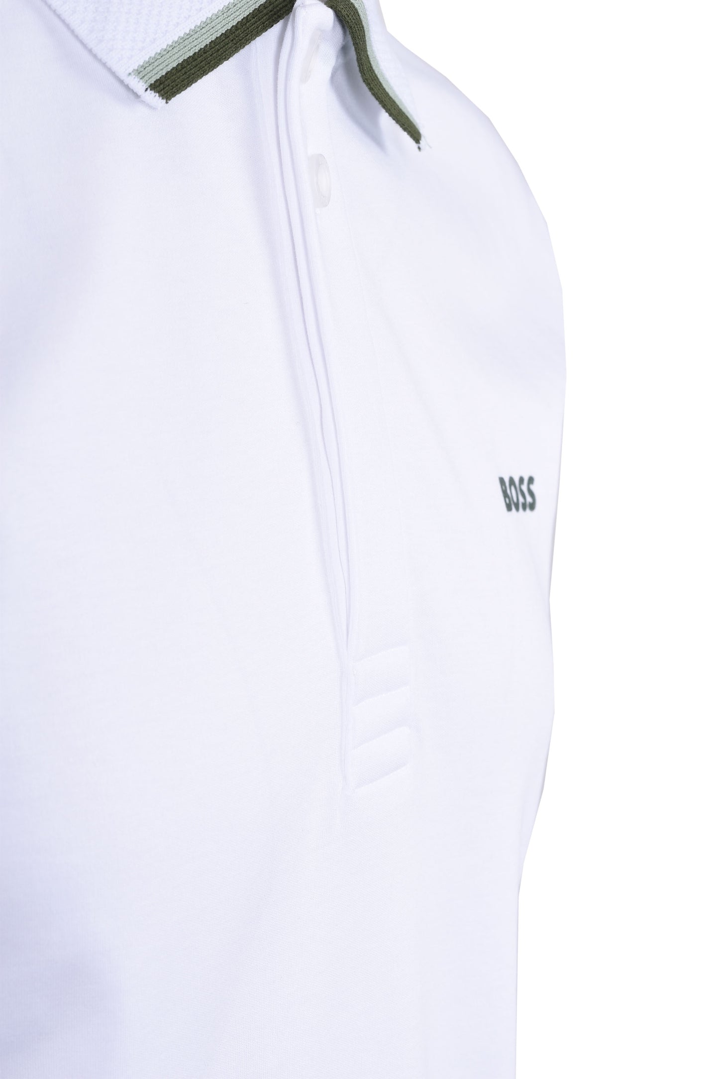 Boss Paddy Lux Heritage Polo Shirt White