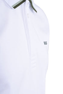 Boss Paddy Lux Heritage Polo Shirt White Boss Green
