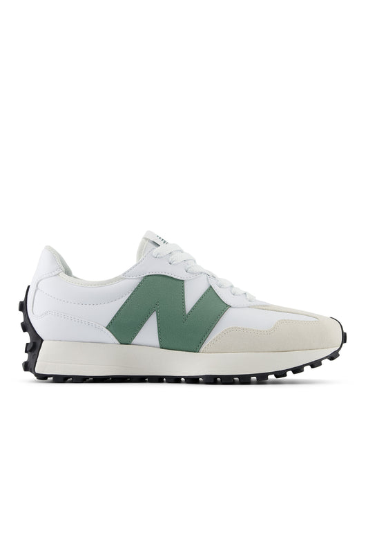 New Balance 327 Trainer White/Dark Juniper