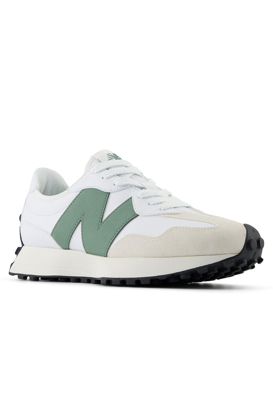 New Balance 327 Trainer White/Dark Juniper