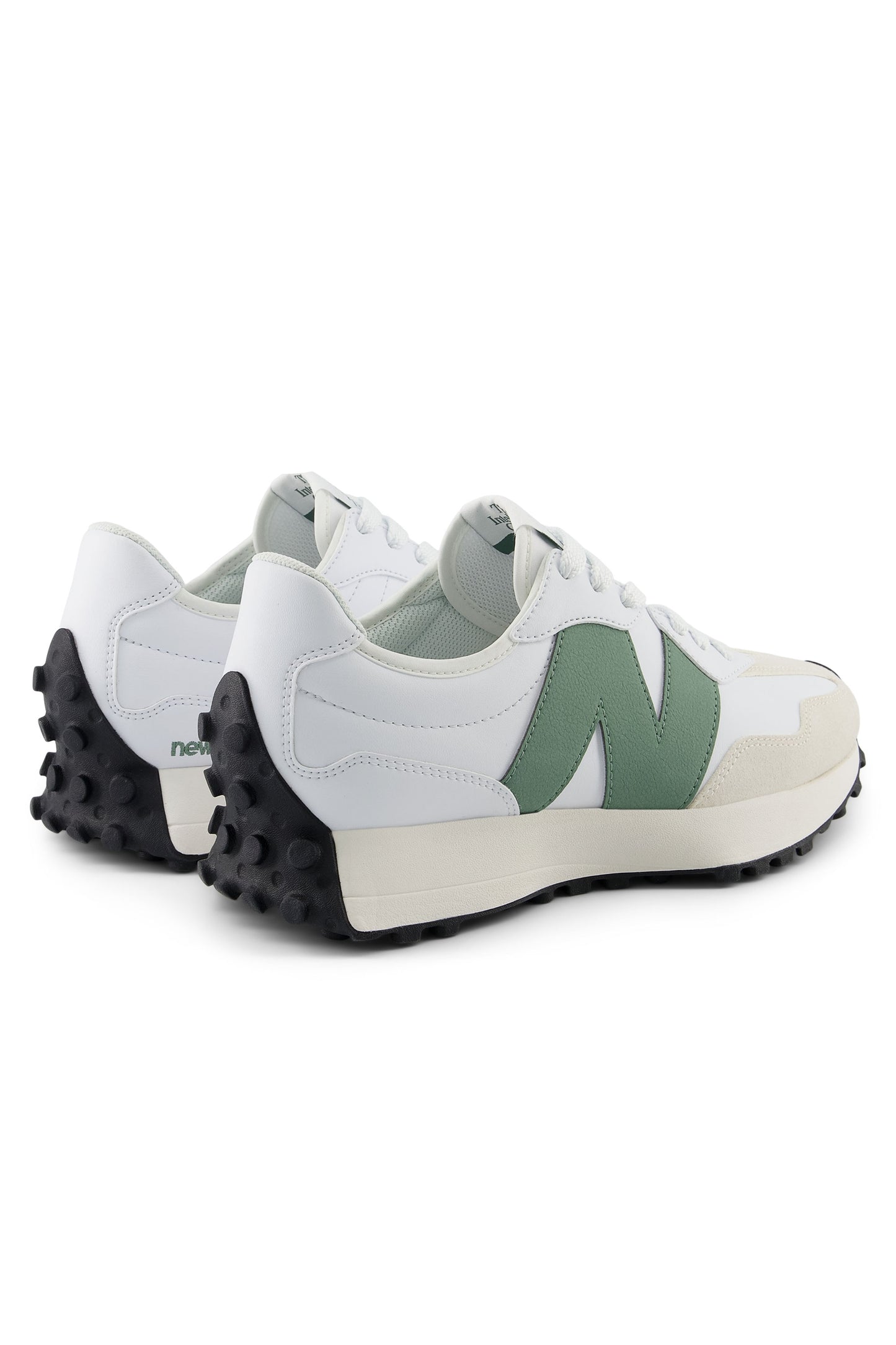 New Balance 327 Trainer White/Dark Juniper