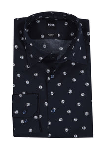 Boss H-joe-Kent-c1-214 Shirt Dark Blue Boss Black
