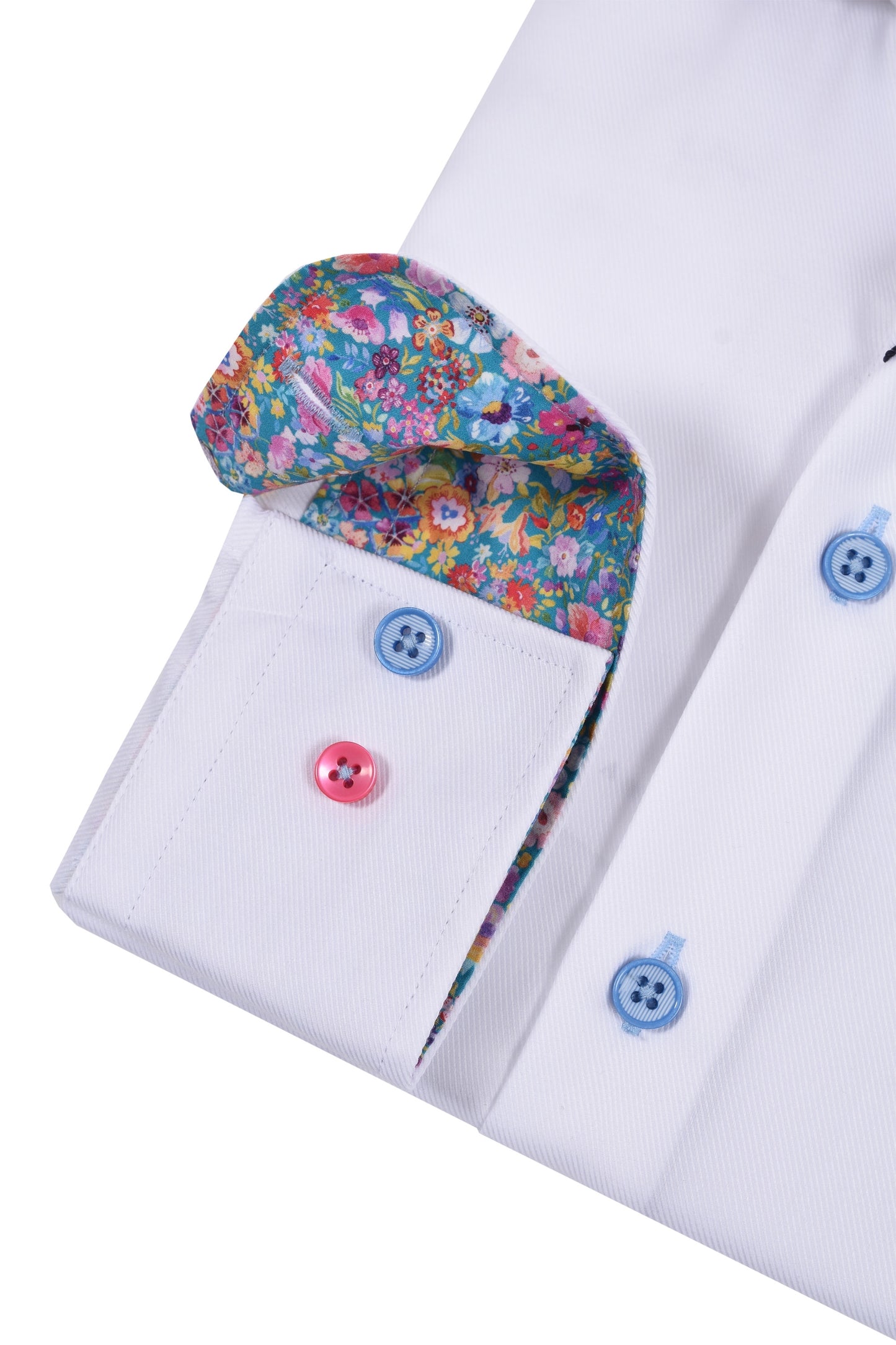 R2 Cut Away Collar Long Sleeved Shirt White