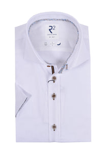 R2 Cut Away Short Sleeve Shirt White R2