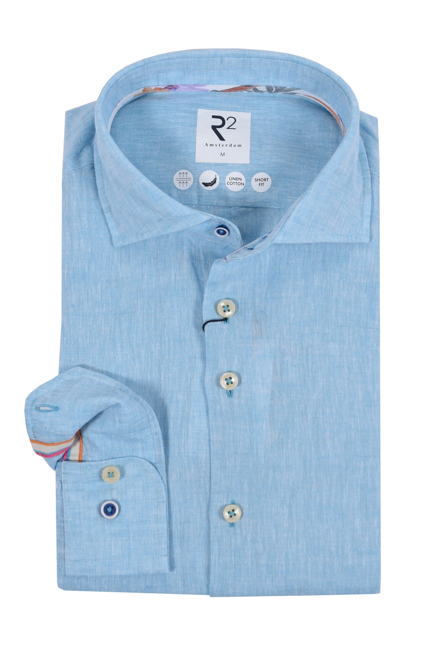 R2 Linen Shirt Aqua