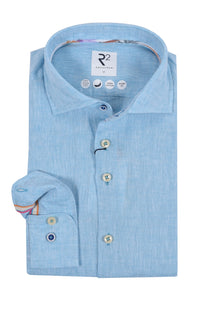 R2 Linen Shirt Aqua R2